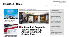 Desktop Screenshot of business-ethics.com