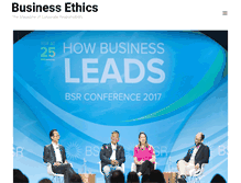 Tablet Screenshot of business-ethics.com